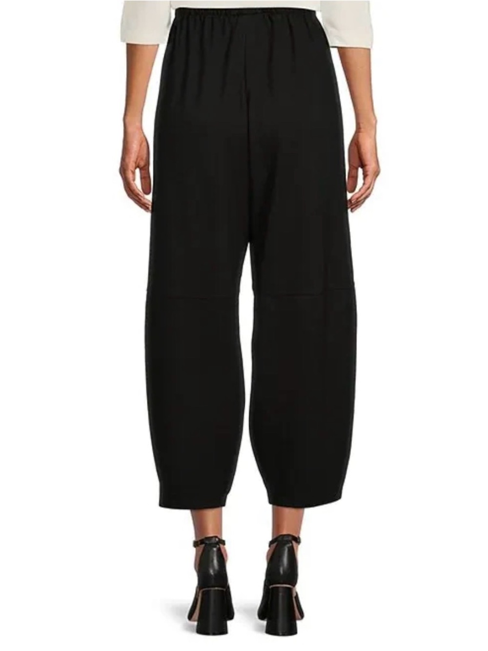 Bryn Walker Olivier Lantern Pant NWT Black Size Large Lagenlook - Picture 4 of 11